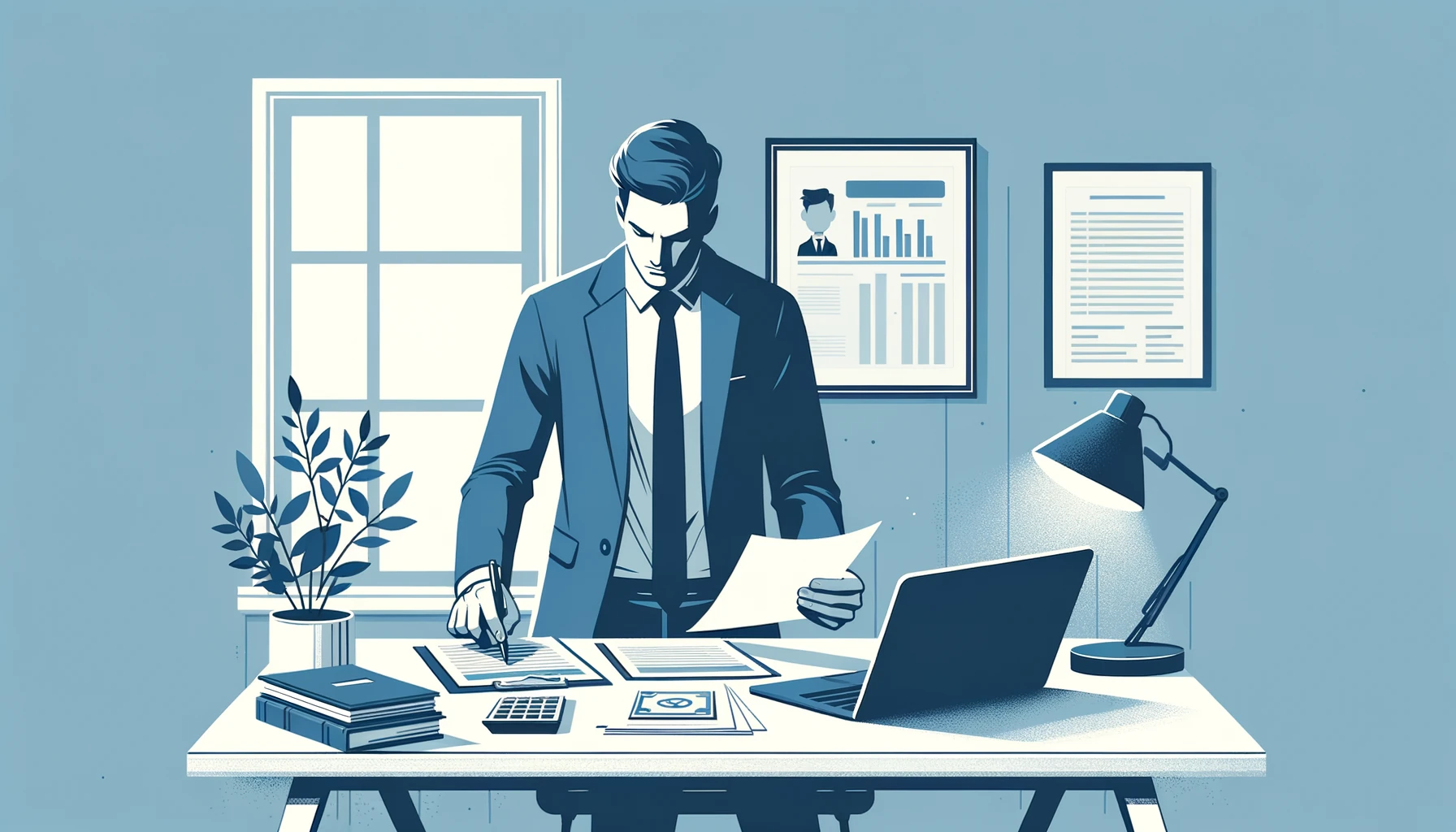 Kontoauszüge für Baufinanzierung: Person bereitet PDF-Dokumente und Finanzdaten für Kreditantrag vor