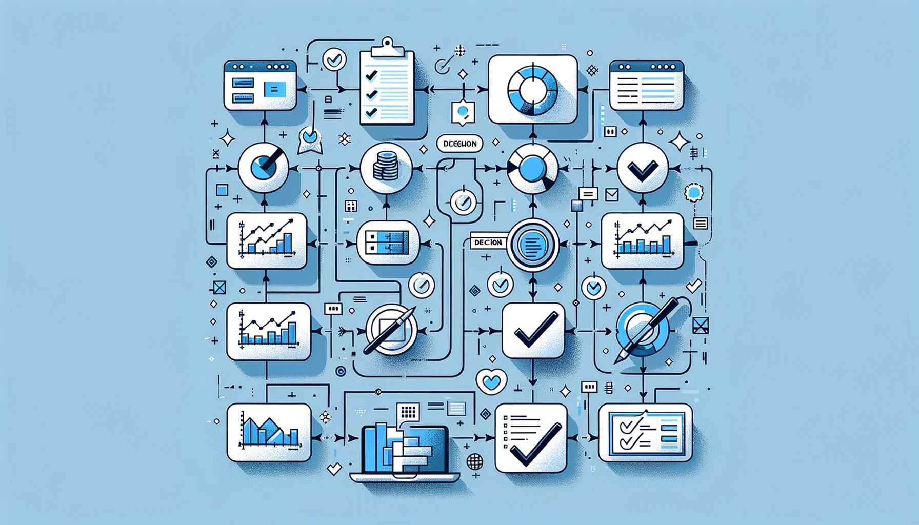 Flowchart for detecting and resolving bank reconciliation errors step by step