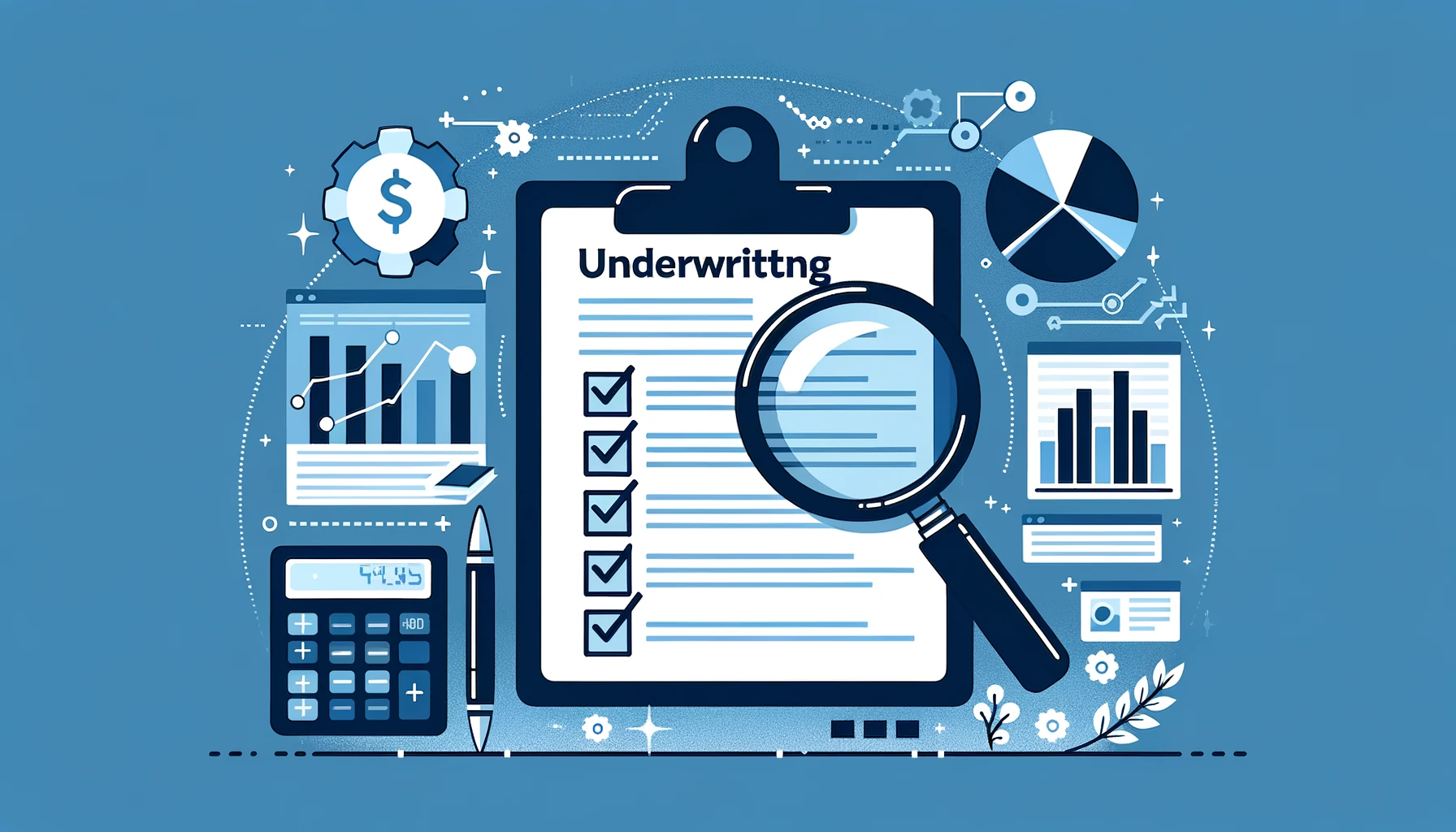 SBA loan underwriting checklist showing what lenders look for in business bank statements