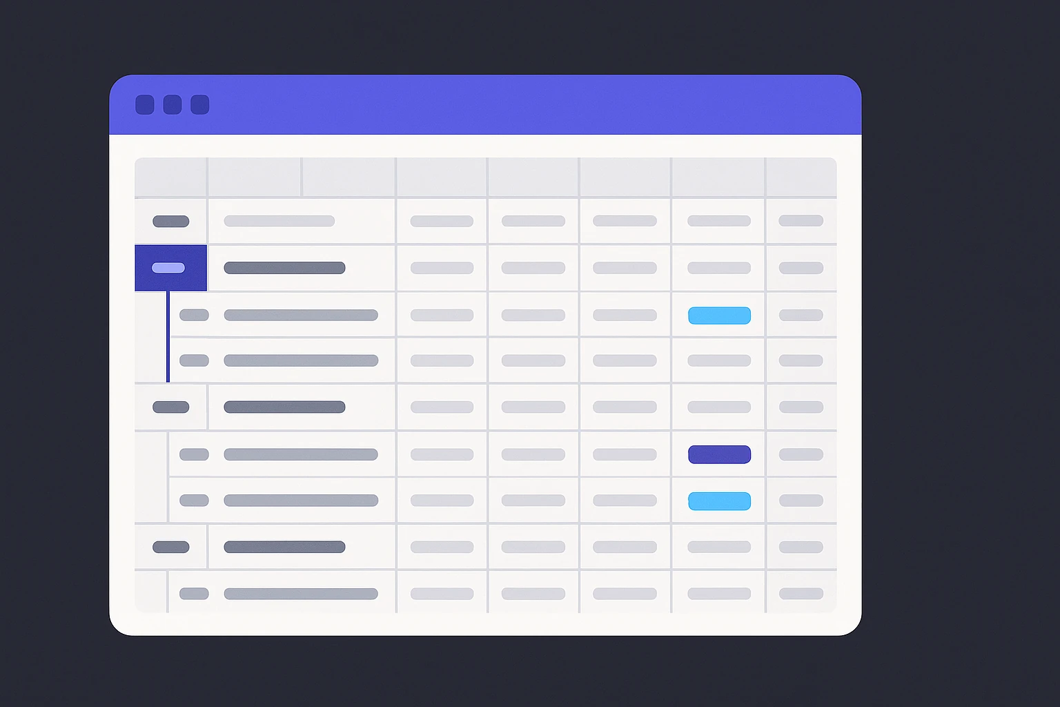 Spreadsheet grouping recurring bank statement charges and flagging each subscription to keep, cut or negotiate