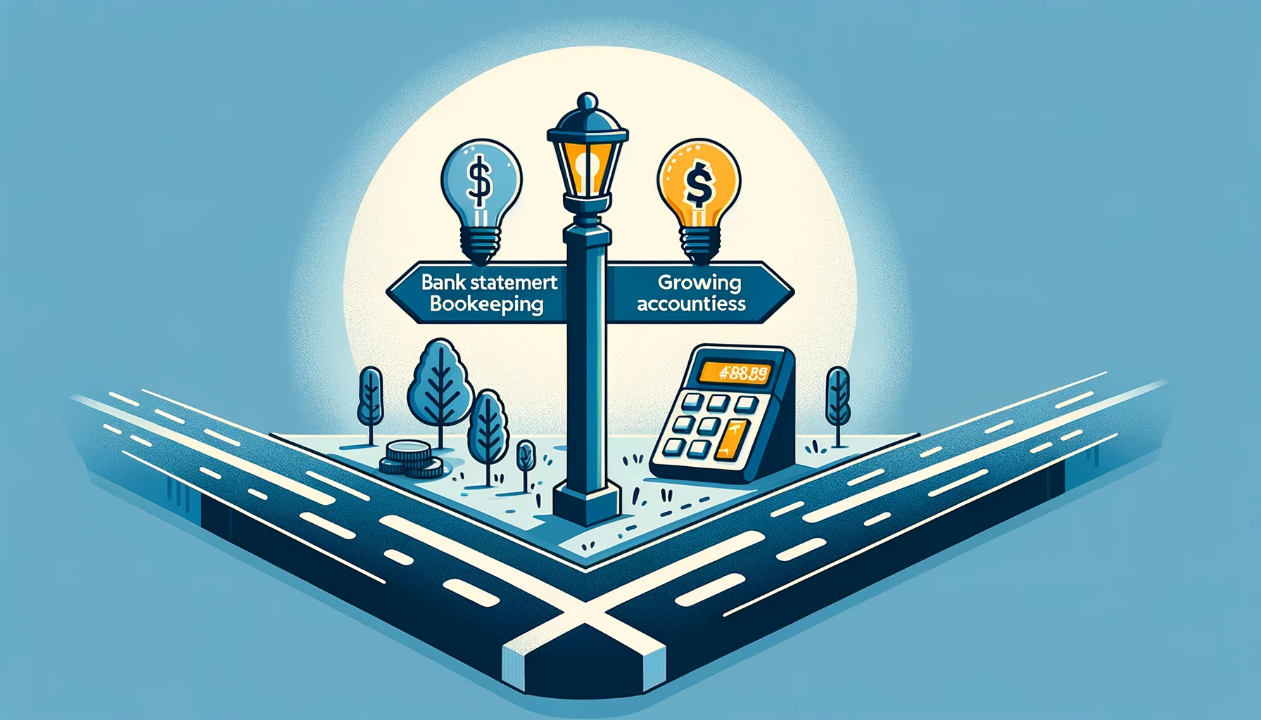 Decision point between bank-statement-only bookkeeping and full accounting software for self-employed