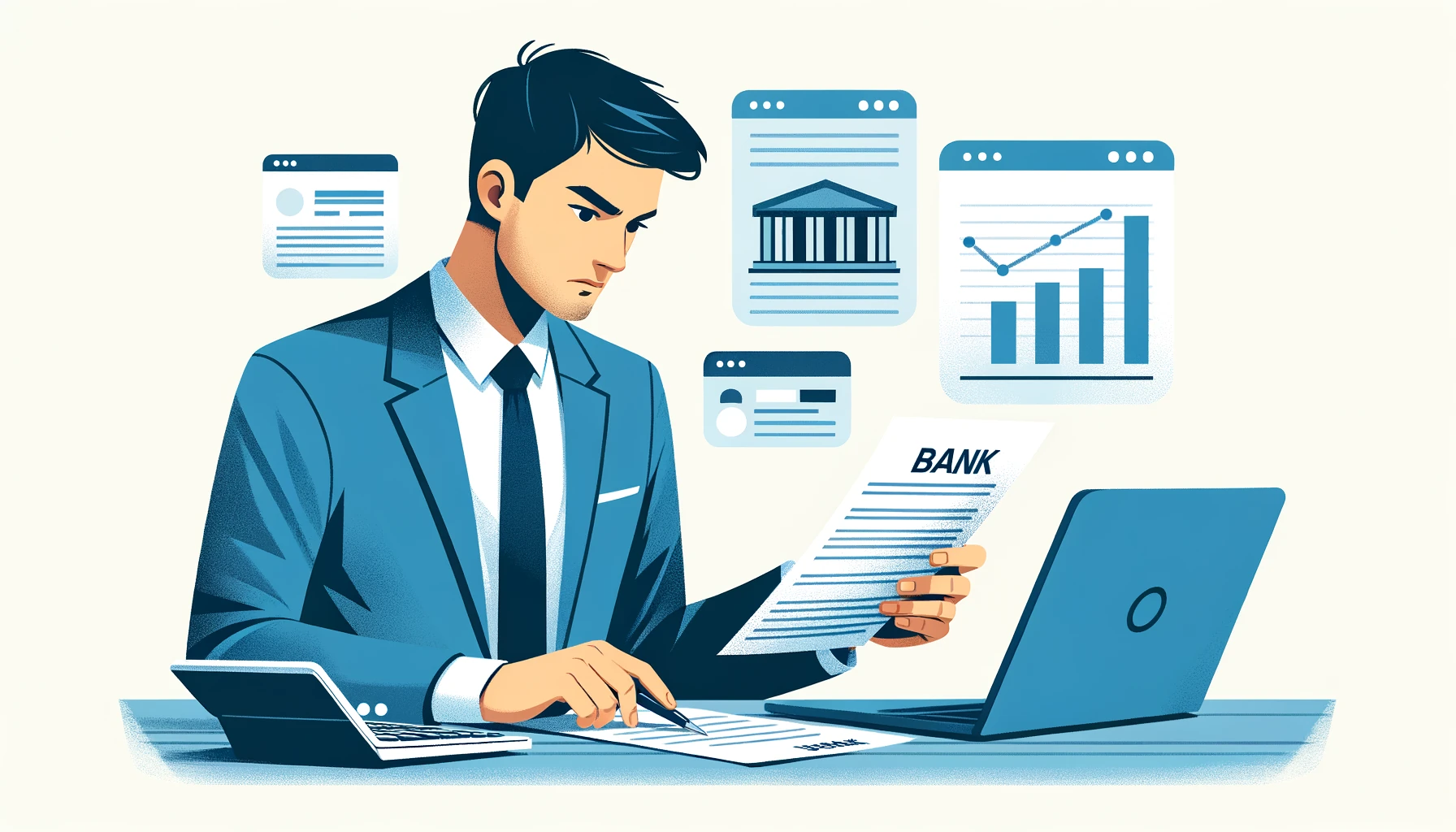 Contador descubriendo errores comunes en conciliación bancaria al comparar extractos bancarios