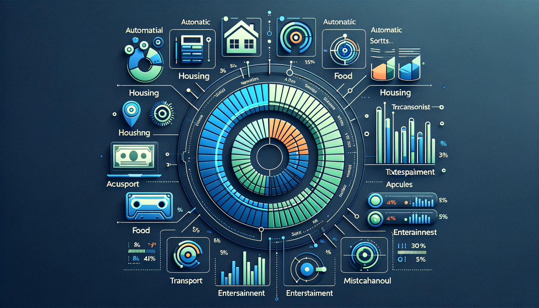 Automatisation intelligente de la catégorisation des dépenses bancaires avec répartition des transactions par catégories