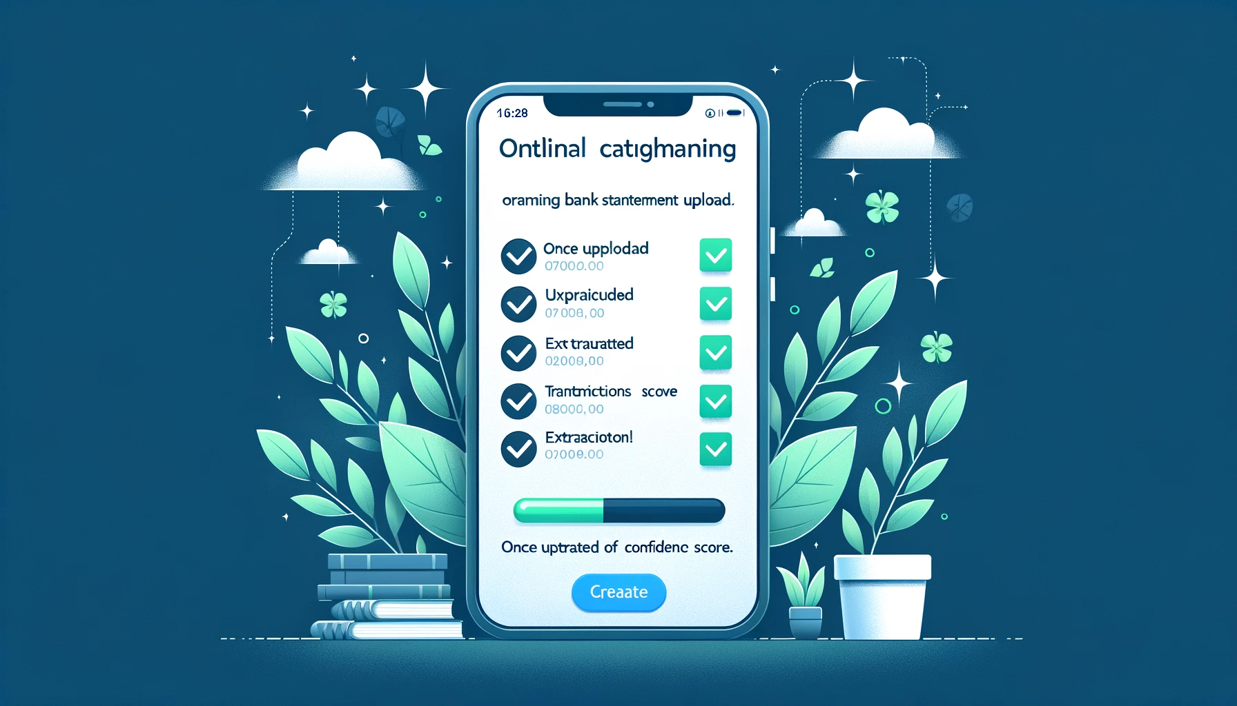 Dashboard BankStatementLab affichant un relevé bancaire PDF uploadé avec transactions extraites et indicateurs OCR