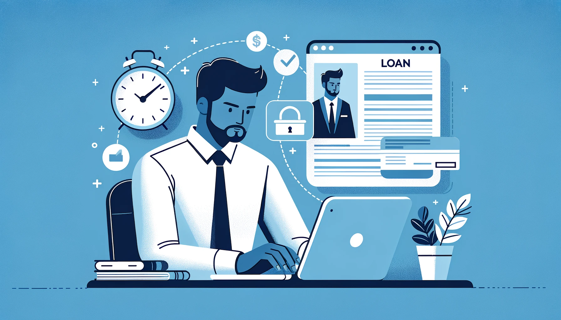 Indian professional reviewing bank statement for loan approval application