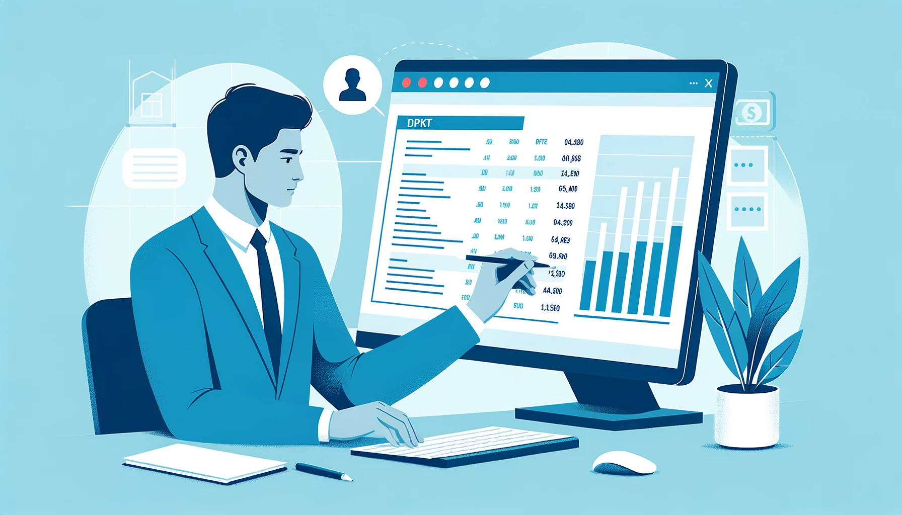 Conversione estratto conto PDF in Excel: tabella strutturata con colonne data, descrizione, importo e saldo