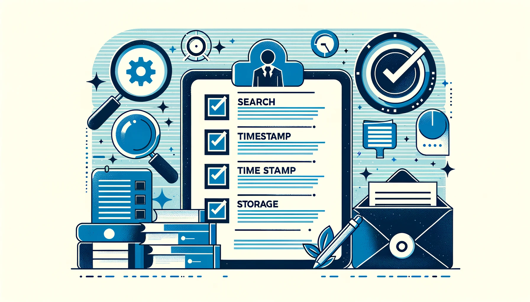 電子帳簿保存法の保存要件チェックリスト：検索性・タイムスタンプ・7年保存期間