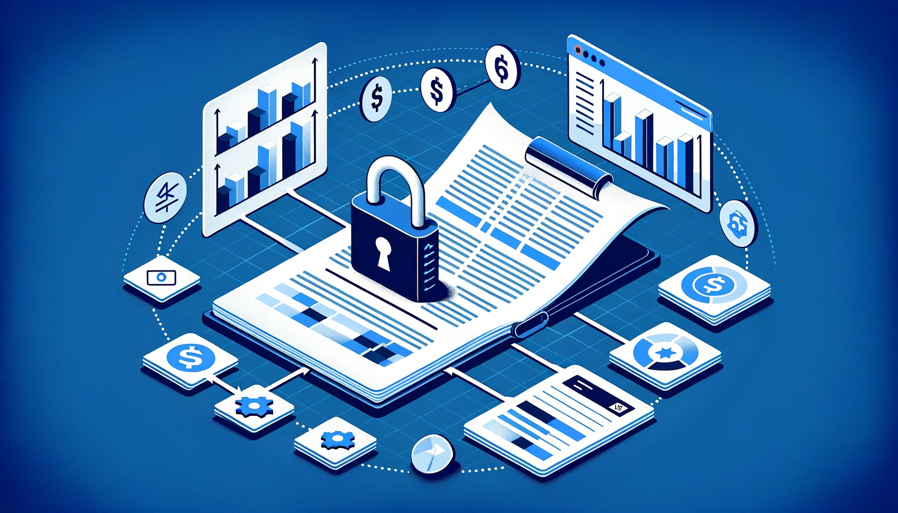 Workflow from locked PDF to structured Excel spreadsheet with financial data
