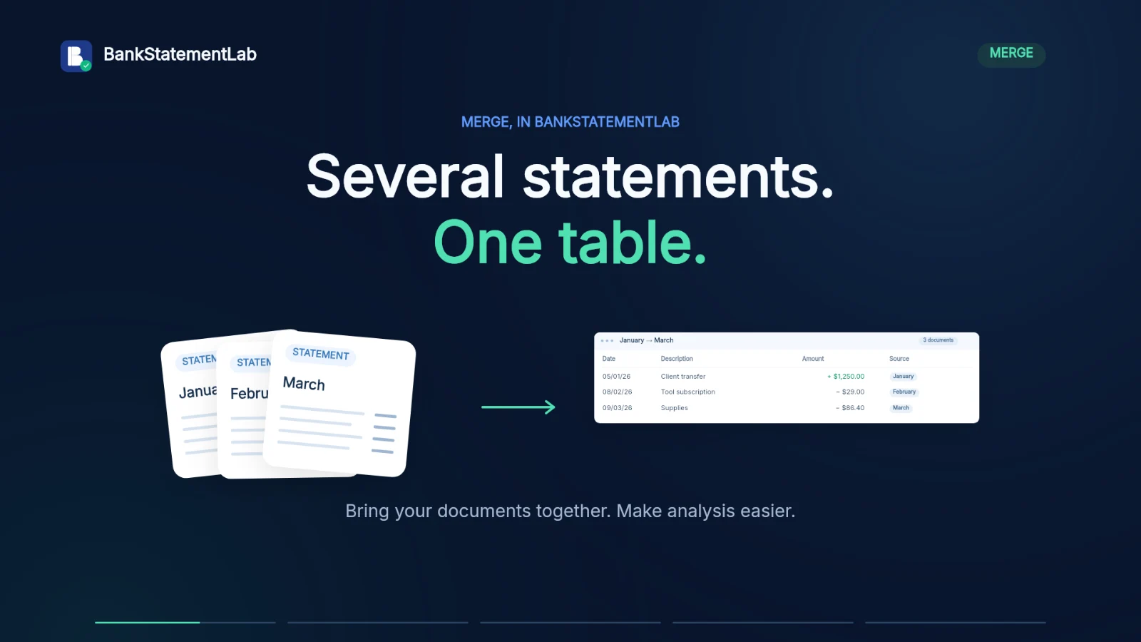 Video preview: Statement merging in 30 seconds