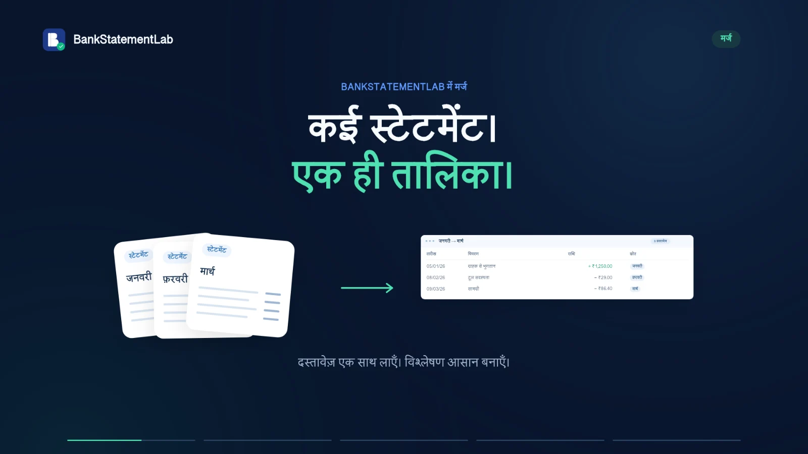 वीडियो पूर्वावलोकन: 30 सेकंड में स्टेटमेंट मर्ज